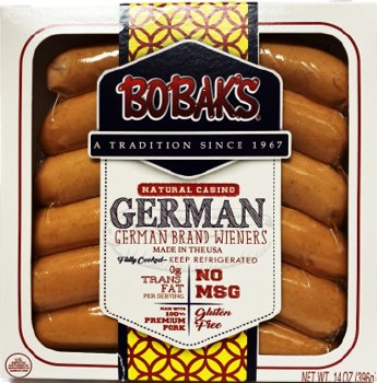 Bobaks Jumbo German Brand Pork Wieners 14oz F