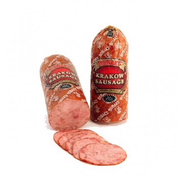 Bobaks Krakow Polish Style Pork Ham Sausage with Garlic Approx 3 lbs PLU 10 F