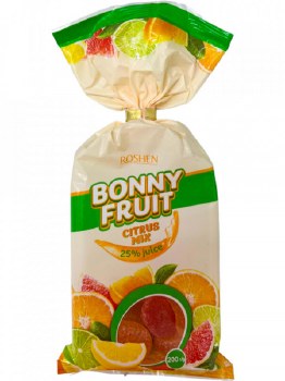Roshen Bonny Fruit Citrus Mix Jelly Candy 200g