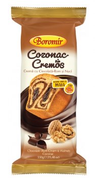 Boromir Cozonac with Chocolate Rum Cream & Walnuts 550g