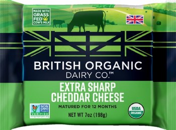 British Organic Extra Sharp Cheddar Cheese 198g R