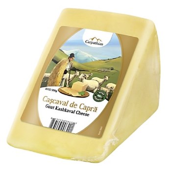 Carpathian Goat Kashkaval Cheese Cascaval de Capra 300g R