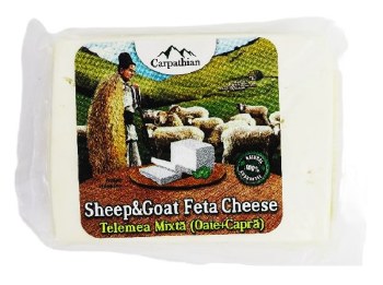 Carpathian Sheep and Goat Feta Cheese Telemea Mixta 350g R