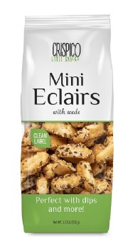 Crispico Little Snacks Mini Eclairs Snack Sticks with Seeds 100g