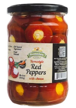 Domasen Homestyle Red Peppers with Cheese 580g