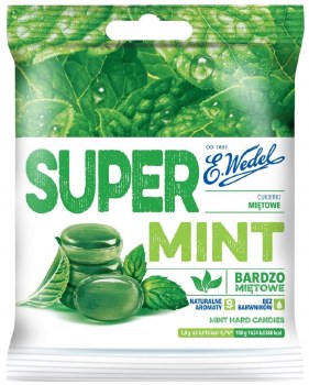 E. Wedel Super Mint Flavored Hard Candy 90g