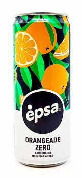 Epsa Orangeade Zero Soda with No Sugar Added 330ml