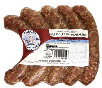 Europa Charcuterie Grill Pork Sausages Rostiljske Kobasice Approx 1.5 lbs F