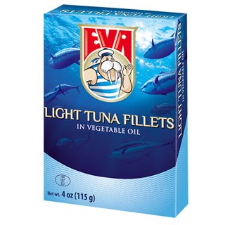 Podravka Eva Light Tuna Fillets in Vegetable Oil 100g