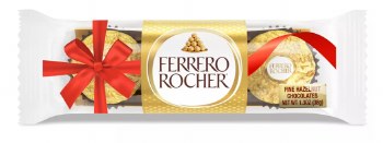 Ferrero Rocher 3 Piece Fine Hazelnut Chocolates 38g