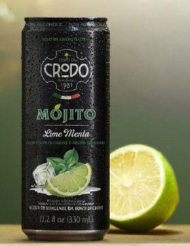 Fonti di Crodo Lime and Mint Non Alcoholic Mojito Soft Drink 330ml