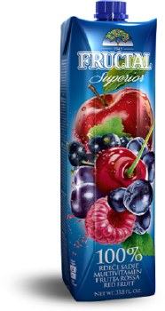 Fructal Superior Multivitamin Red Fruit Nectar With Many Fruits 1L