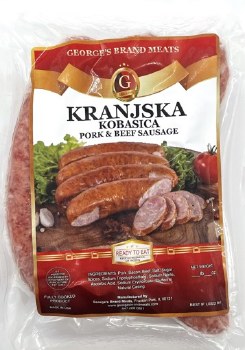 Georges Kranjska Pork and Beef Sausage 3 Pack 12oz F