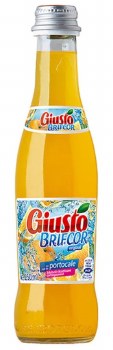 Giusto Brifcor Orange Soft Drink Glass Bottle 250ml