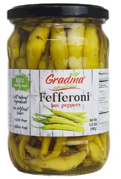 Gradina Hot Fefferoni Peppers 19oz