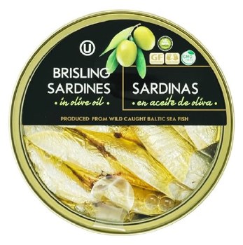 Grilled Catch Brisling Sardines in Olive Oil 160g