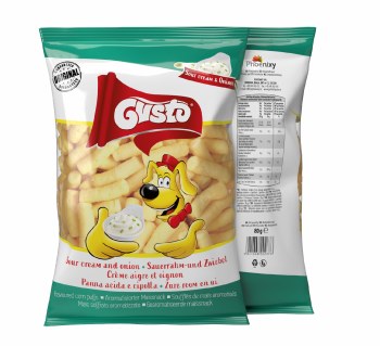 Gusto Pufuleti Corn Puffs Sour Cream and Onion 80g