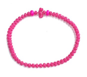 Handmade Orthodox Pink Komboskini Prayer Rope