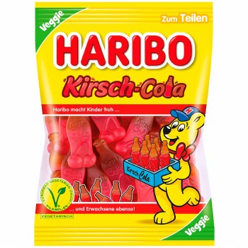Haribo Cherry Cola Flavored Gummy Candy 175g