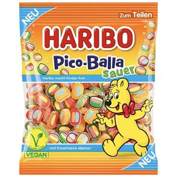 Haribo Pico Balla Sauer Gummy Candy 160g