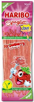 Haribo Strawberry Flavor Spaghetti Sour Straws 200g
