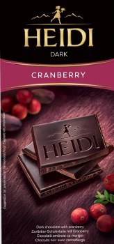 Heidi Dark Chocolate With Cranberry 80g