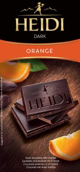 Heidi Dark Chocolate with Orange 80g