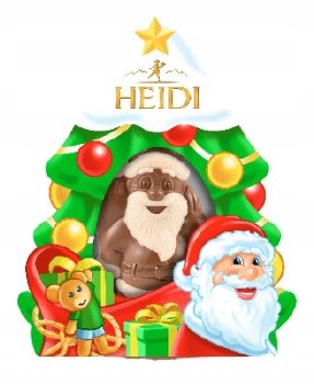 Heidi Mini Milk Chocolate Santa Figurine with Praline Filling 20g