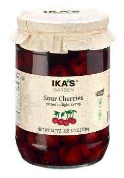 Ikas Garden Pitted Sour Cherries in Light Syrup 700g