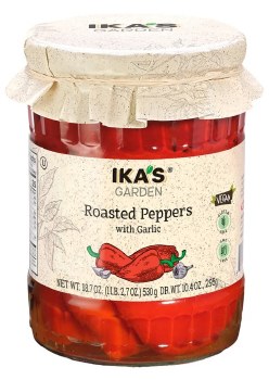 Ikas Garden Roasted Peppers with Garlic 530g