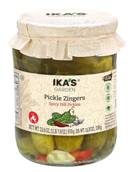 Ikas Garden Spicy Dill Pickle Zingers 670g