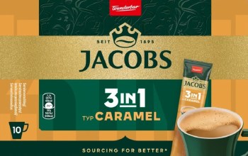 Jacobs 3 in 1 Caramel Instant Coffee Packets 10 Count 112g
