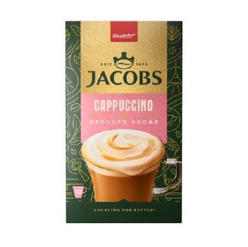 Jacobs Instant Cappucino Reduced Sugar 10 Count 140g