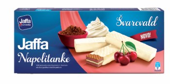 Crvenka Jaffa Napolitanke Coated in White Chocolate with Cherry Filling 160g