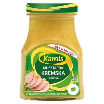 Kamis Musztarda Kremska Creamy Mild Mustard 185g