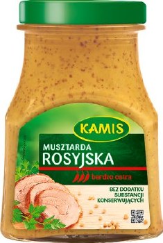 Kamis Musztarda Rosyjska Spicy Russian Style Mustard 185g