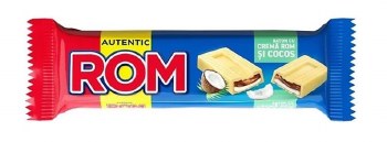 Kandia ROM Rum White Chocolate Bar with Coconut Filling 44g
