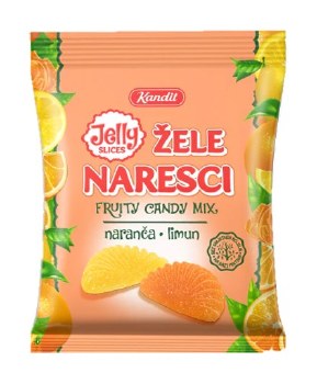 Kandit Jelly Fruit Candy Mix Zele Naresci 100g