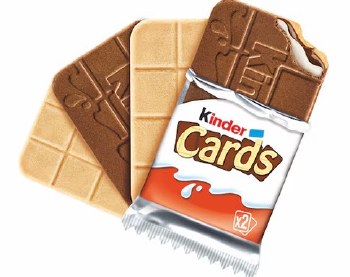 Ferrero Kinder Cards Biscuit with Milk and Cocoa 25g