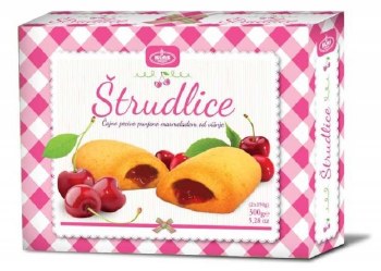 Klas Strudlice Cherry Strudels 300g