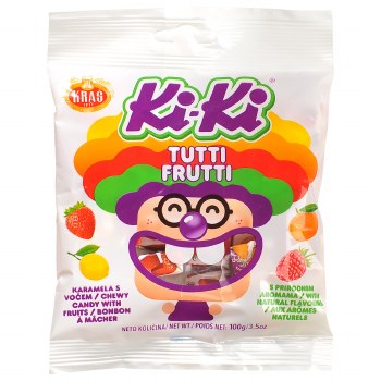 Kras Ki Ki Tutti Frutti Chewy Candy with Fruit 100g