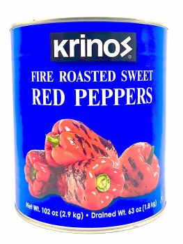 Krinos Fire Roasted Sweet Red Peppers 2.9kg