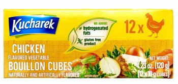 Kucharek Chicken Flavored Vegetable Bouillon Cubes 120g