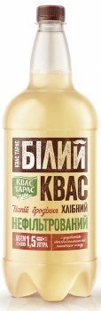 Kvas Taras White Non Alcoholic Malt Beverage 1.5L