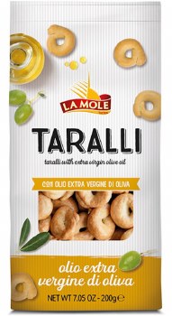 La Mole Taralli Classic Crackers with Extra Virgin Olive Oil 200g