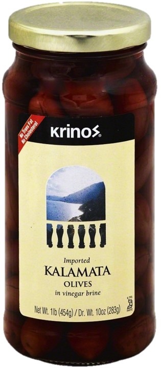 Krinos Kalamata Olives With Pits In Brine 454g - PVEuroMarket.com