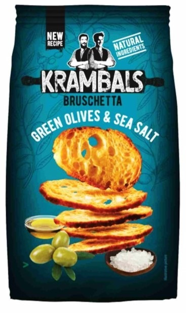 The Bakers Krambals Bruschetta Green Olives and Sea Salt 70g -  PVEuroMarket.com