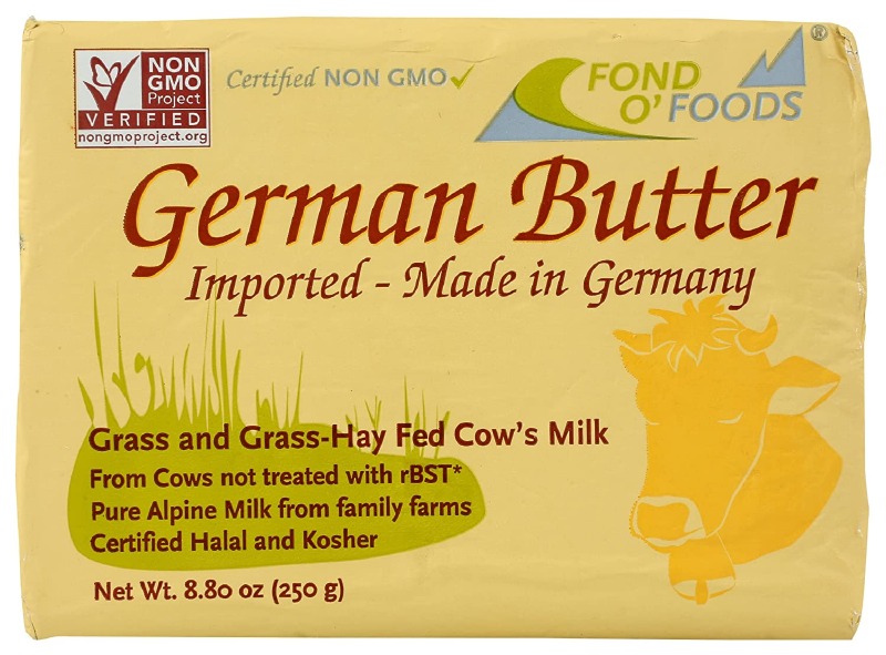 German Unsalted Butter 250g R