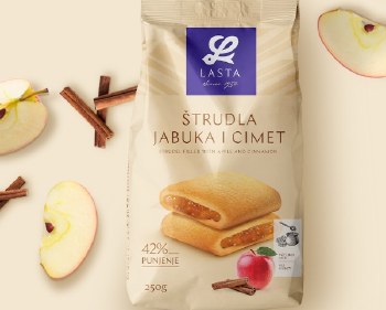 Lasta Strudels Filled with Apple and Cinnamon 250g