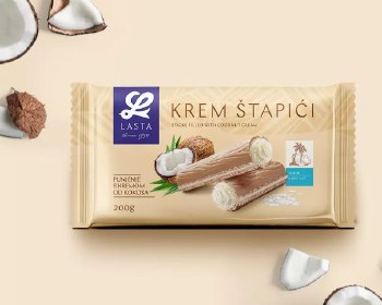 Lasta Wafer Sticks with Coconut Cream Filling 200g